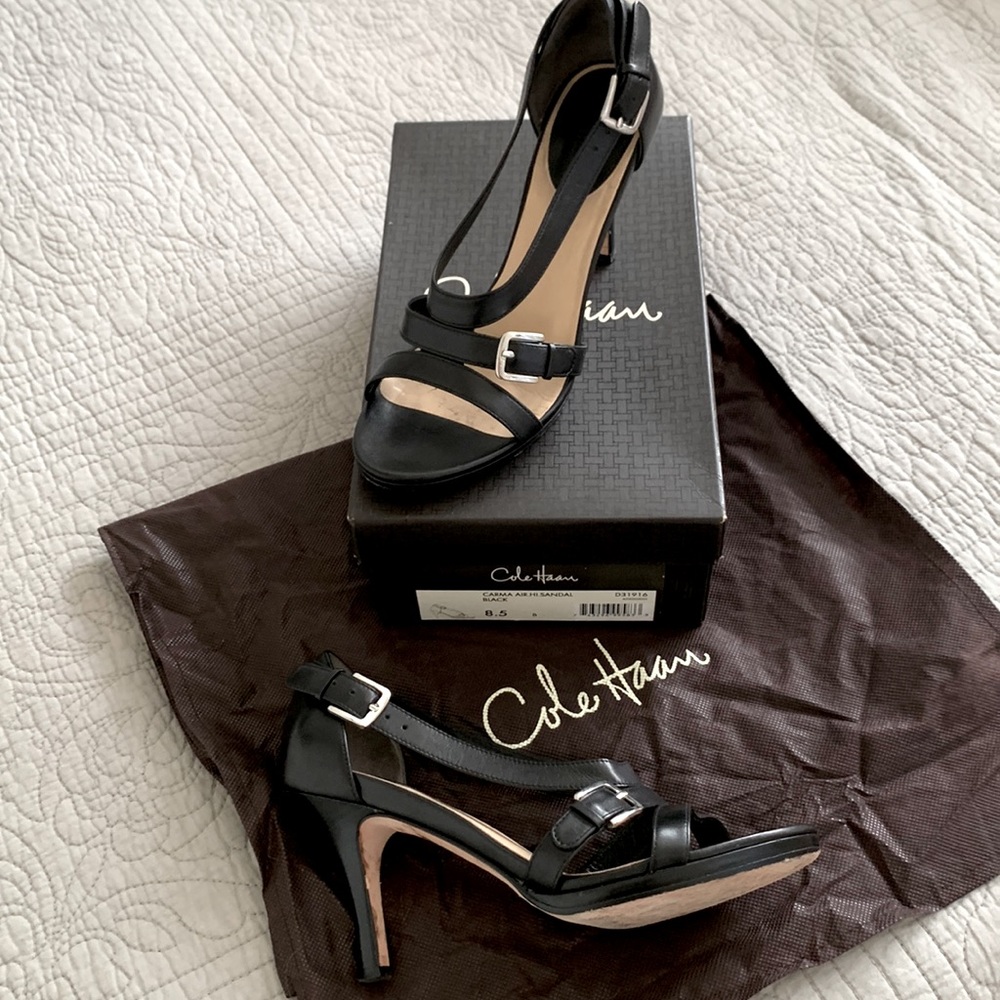 Cole Hahn Black Sandals, size 8.5